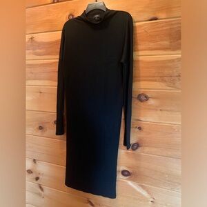 Theory dress size P: TP. Black made in USA. Wild be a size 00-0 tall.